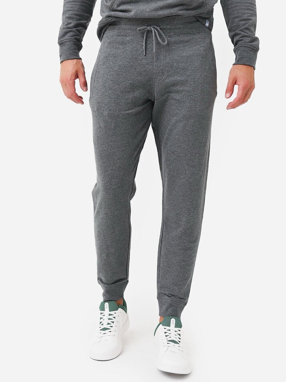 Peter Millar Lava Wash Jogger Pants Mens Medium Gray Cotton Modal Knit Stretch